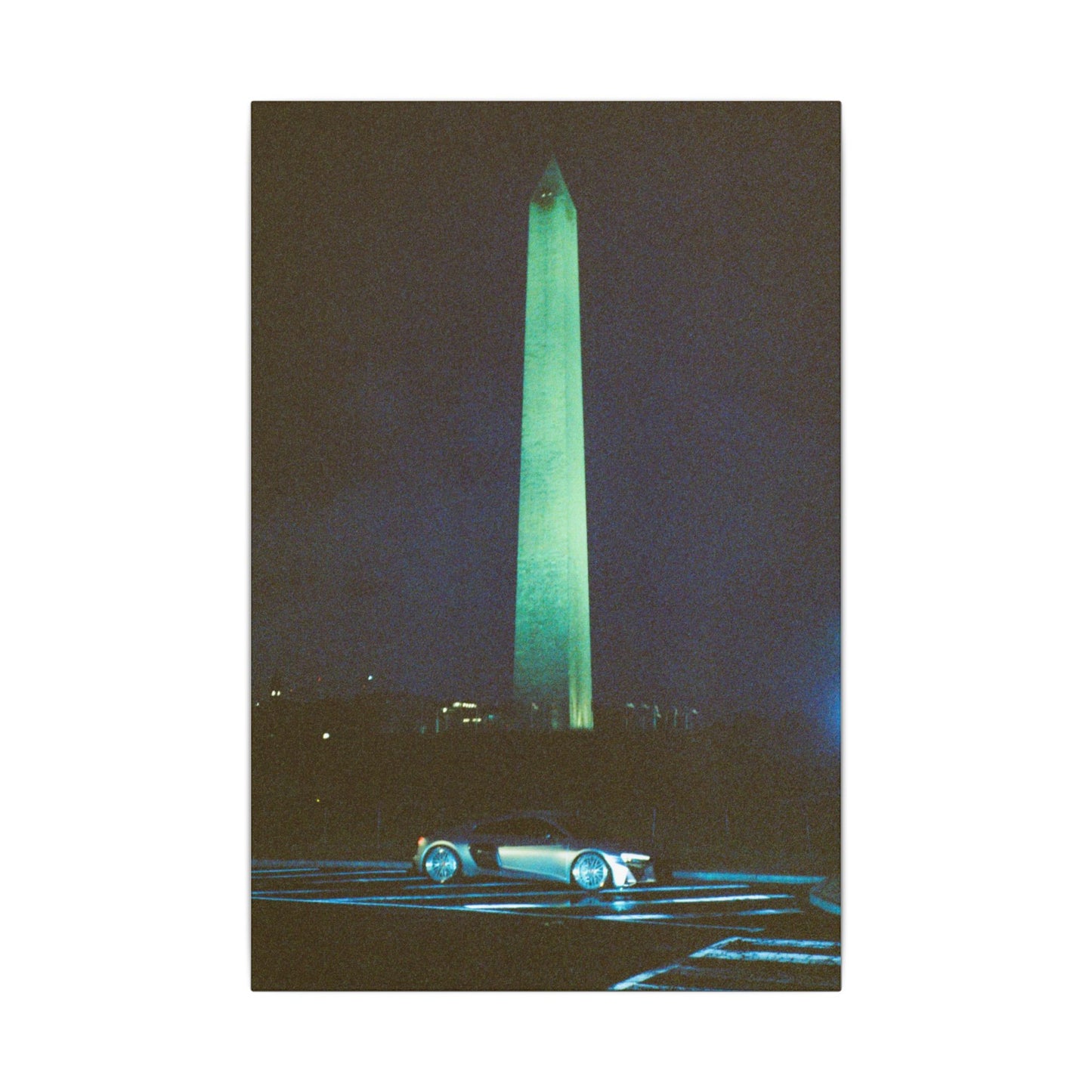 Washington Monument at Night Canvas