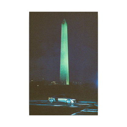 Washington Monument at Night Canvas