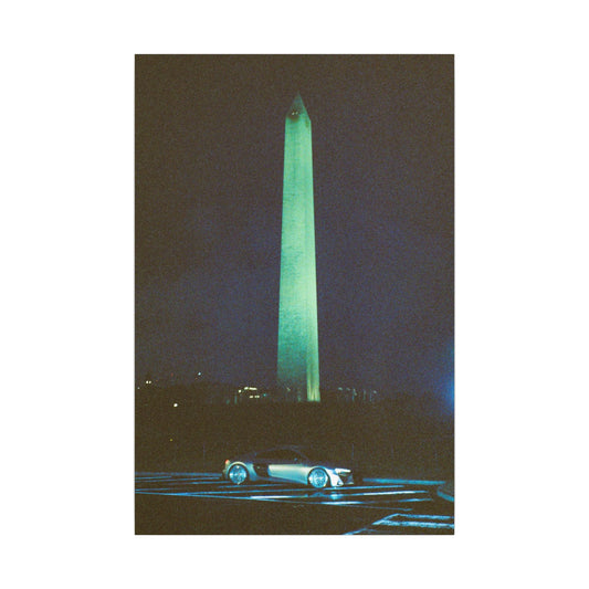 Washington Monument at Night Canvas