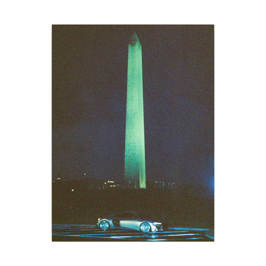 Washington Monument at Night Canvas