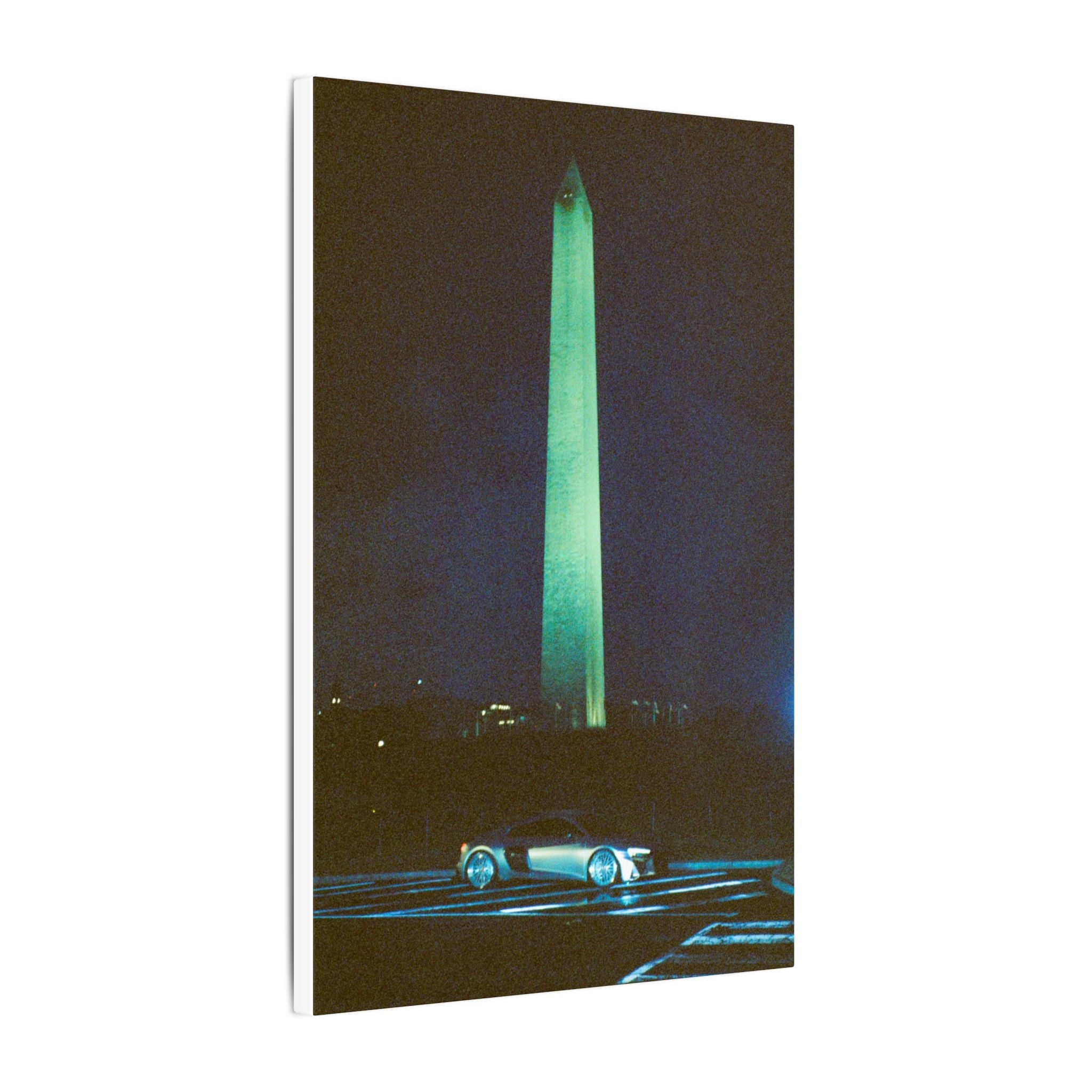 Washington Monument at Night Canvas
