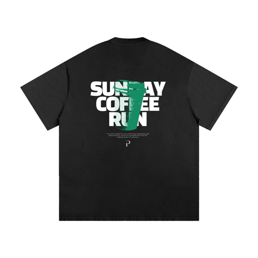 SUNDAY COFFEE RUN - OVERSIZED TEE