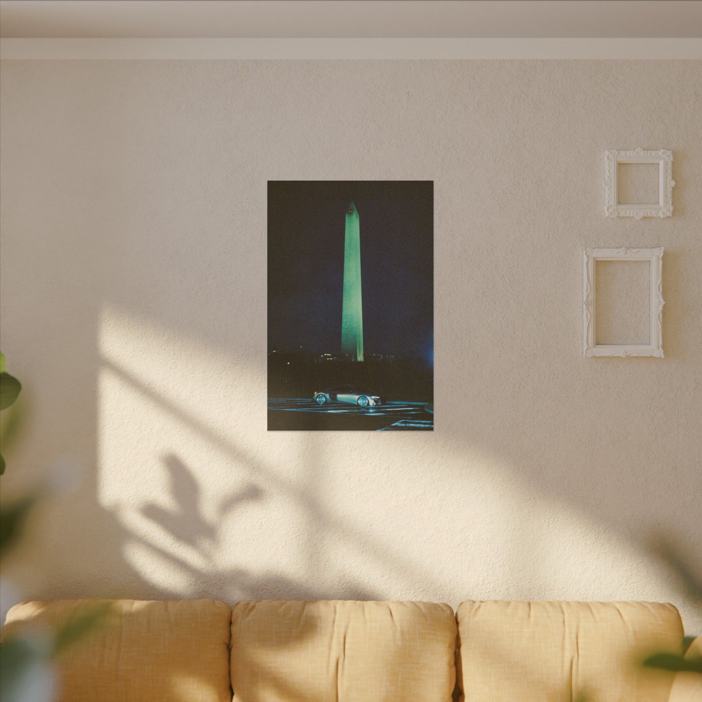 Washington Monument at Night Canvas